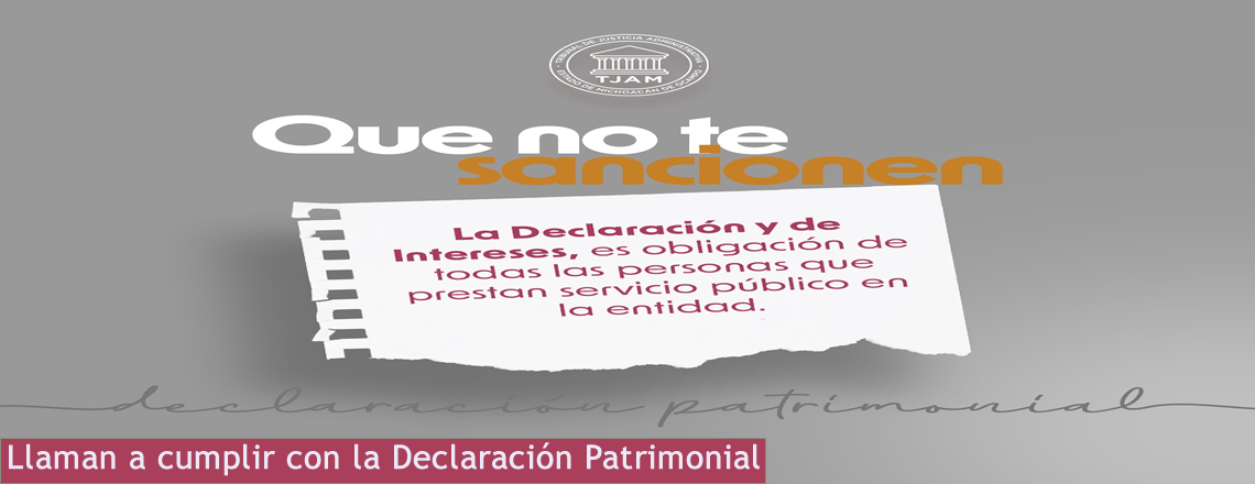 Llaman a cumplir con la Declaración Patrimonial